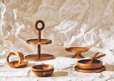 Rosi Round Sheesham Wood Salad Bowl