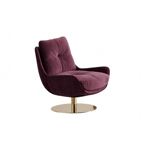 Bonnet Swivel Lounge Chair With Ottoman