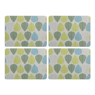 Green Leaf Set Of Four Placemats