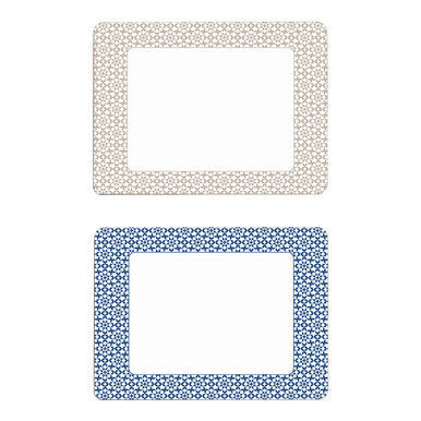 Casablanca Set Of Four Blue Placemats