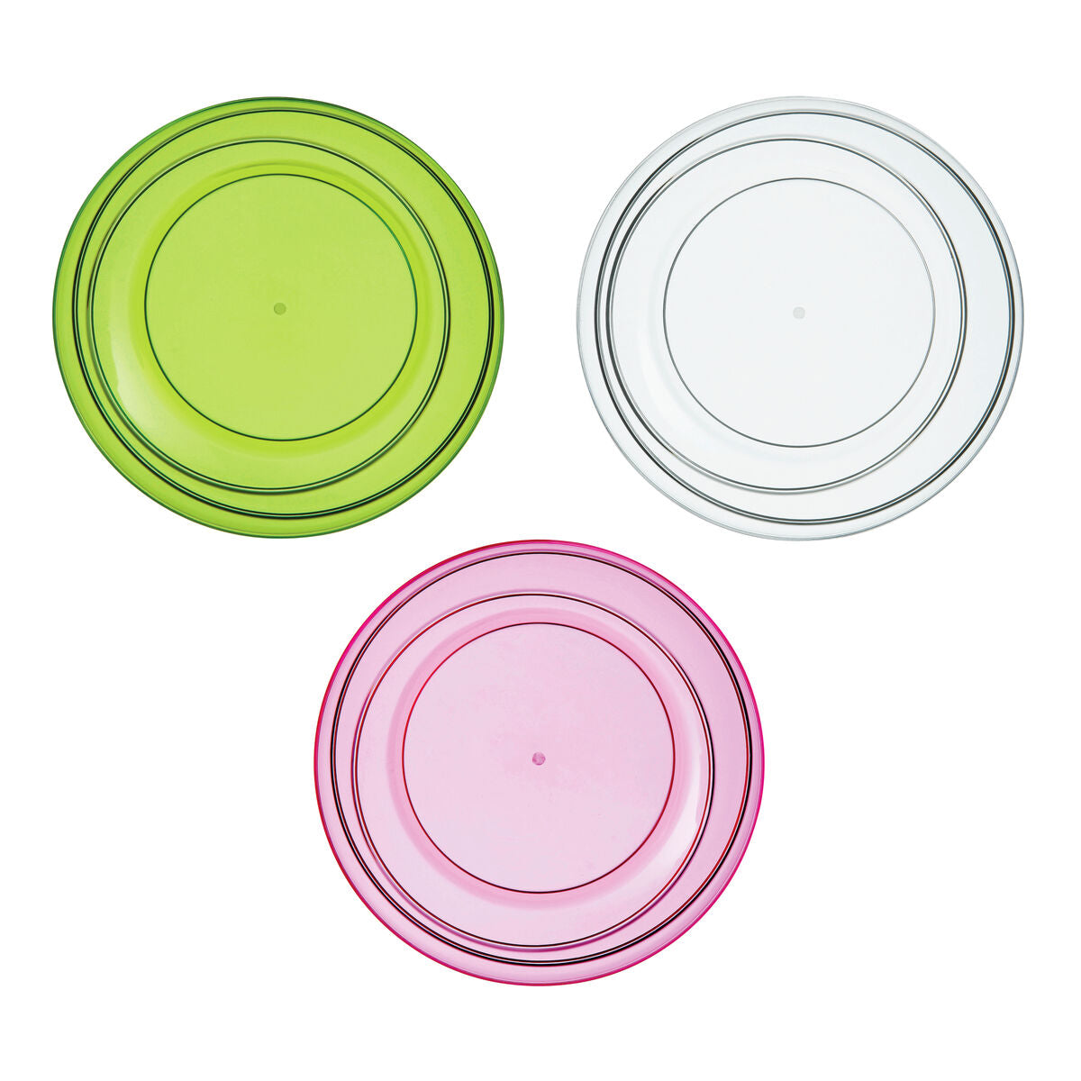 Pink Plastic Small Summer Plate