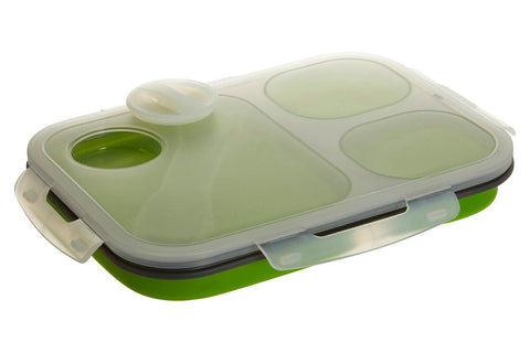 Grub Tub Green Collapsible Lunch Box With Spork