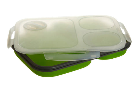 Grub Tub Green Collapsible Lunch Box With Spork