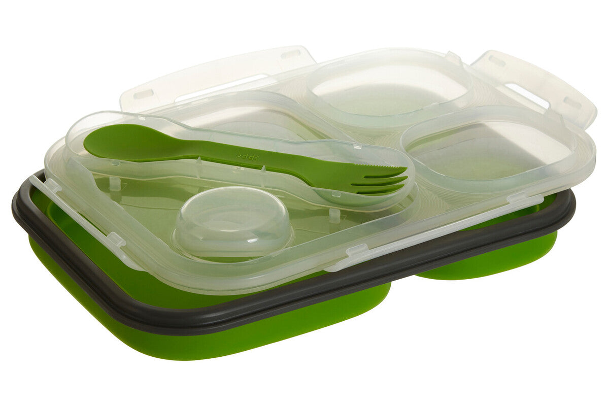 Grub Tub Green Collapsible Lunch Box With Spork