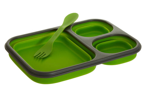 Grub Tub Green Collapsible Lunch Box With Spork