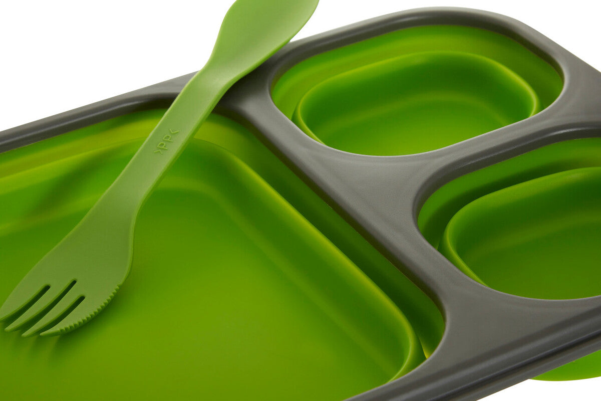 Grub Tub Green Collapsible Lunch Box With Spork