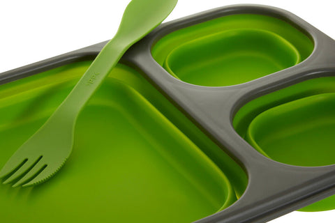 Grub Tub Green Collapsible Lunch Box With Spork