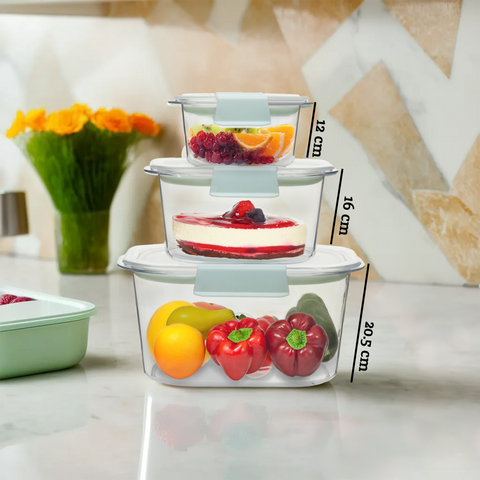 Grub Tub  Set Of 3 Food Storage Containers