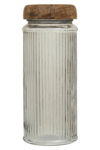 Garner Glass Storage Jar with Mango Wood Lid 2400ml