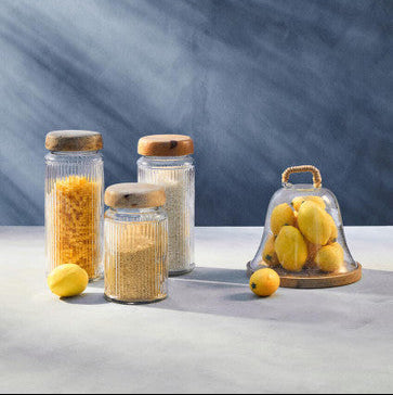 Garner Glass Storage Jar with Mango Wood Lid 2400ml