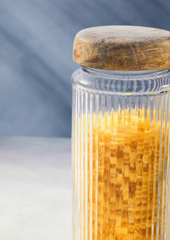 Garner Glass Storage Jar with Mango Wood Lid 2400ml