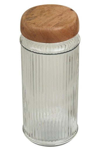 Garner Glass Storage Jar with Mango Wood Lid 2000ml