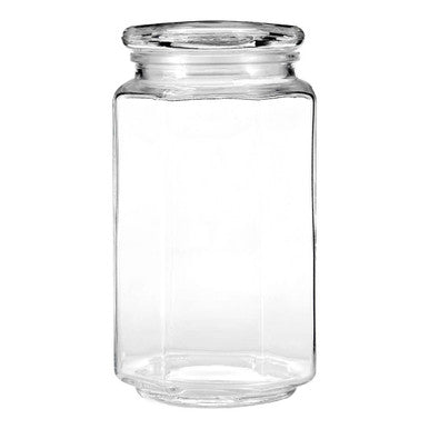Abbie Hexagonal Glass Storage Jar
