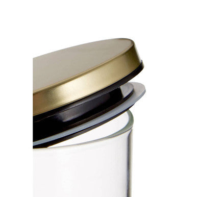 Freska Glass Storage Jar with Gold Lid 1600ml