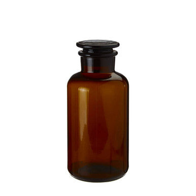 Apothecary Small Amber Glass Bottle