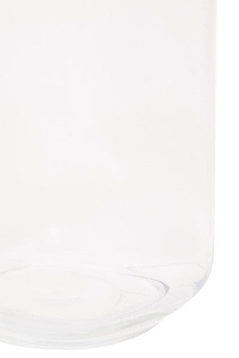 Luca Square 2150Ml Glass Jar With Wooden Lid