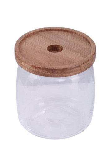 Tromso Glass Storage Jar with Acacia Lid 860 ml