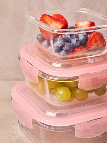 Freska 640Ml Rectangular Glass Container