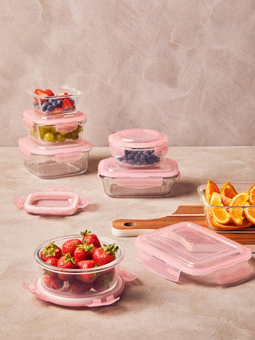Freska 640Ml Rectangular Glass Container