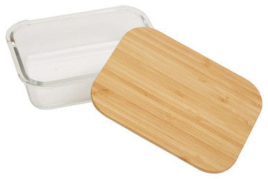 Glass Container with Bamboo Lid 1040ml | Freska