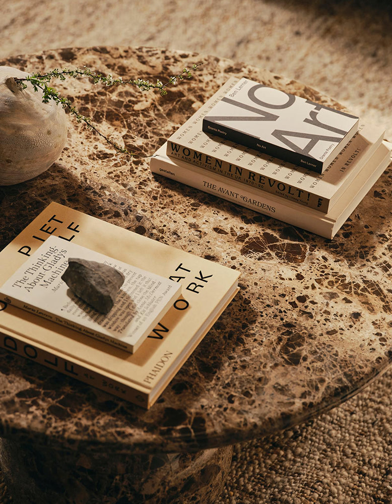 Abdurrahman Round Coffee Table, All Marble