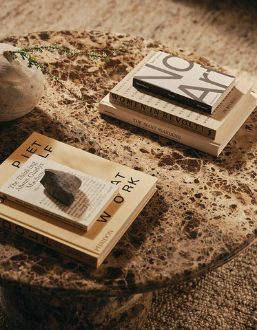 Abdurrahman Round Coffee Table, All Marble