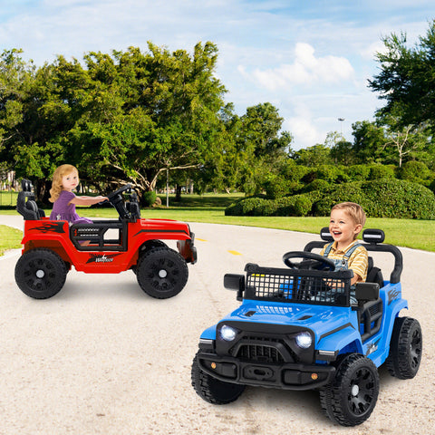 12V Kids Ride on Truck Car with Remote Control for Kid Over 3 Years Old-Black