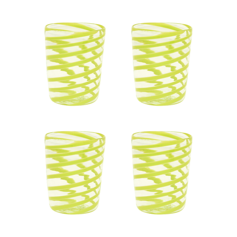 The Kiki Tumbler in Green, Set of Four