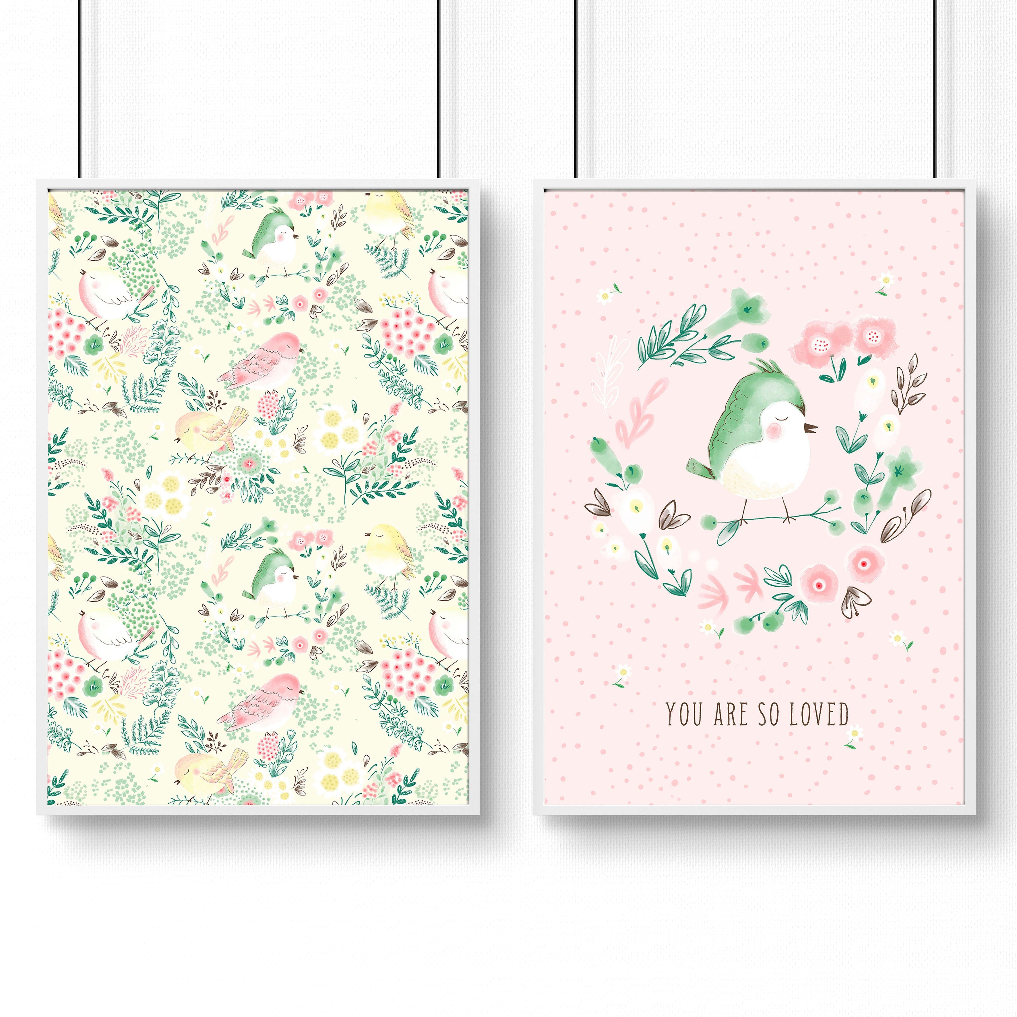 Nursery wall art decor | set of 2 wall art prints