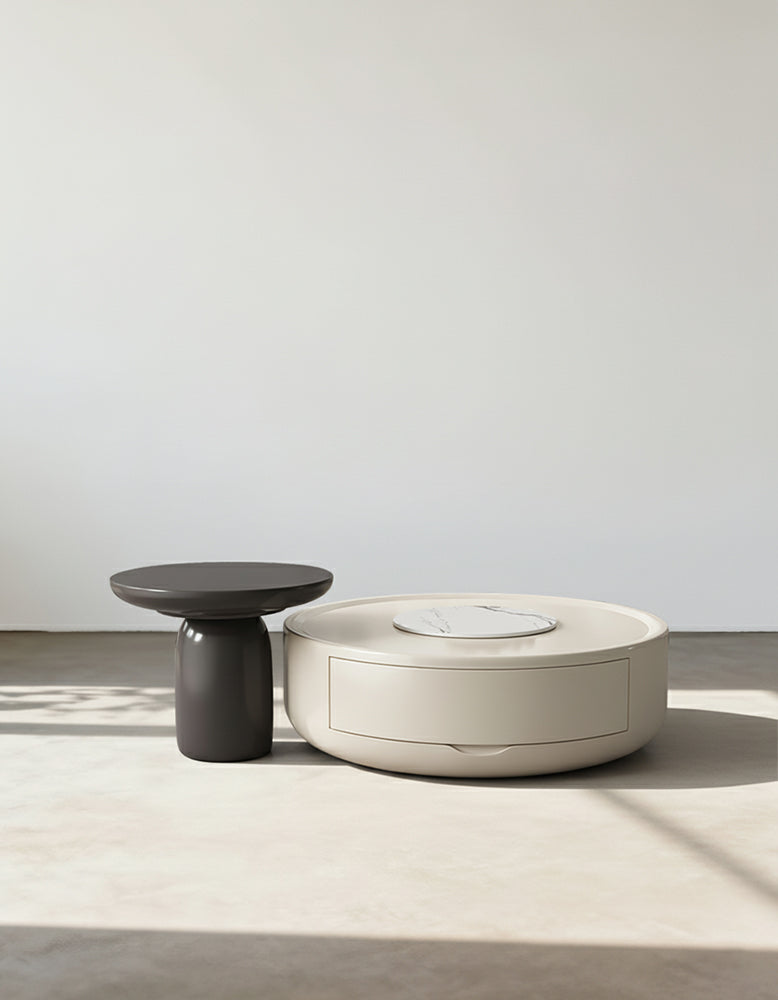 Isabella Coffee Table Set, Black & White