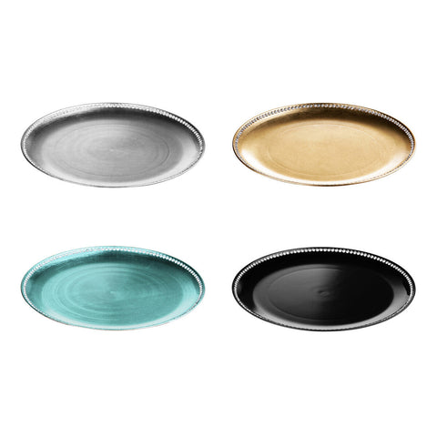 Radiance Silver Decorative Charger Plate