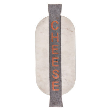 Monzaro White and Grey Marble Cheeseboard