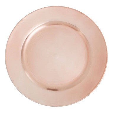 Dia Rose Gold Finish Charger Plate