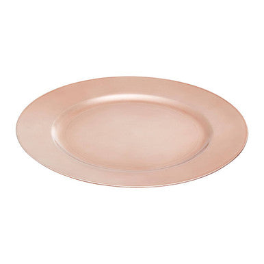 Dia Rose Gold Finish Charger Plate