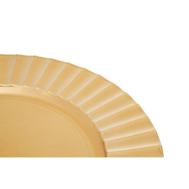 Dia Gold Finish Wave Rim Charger Plate