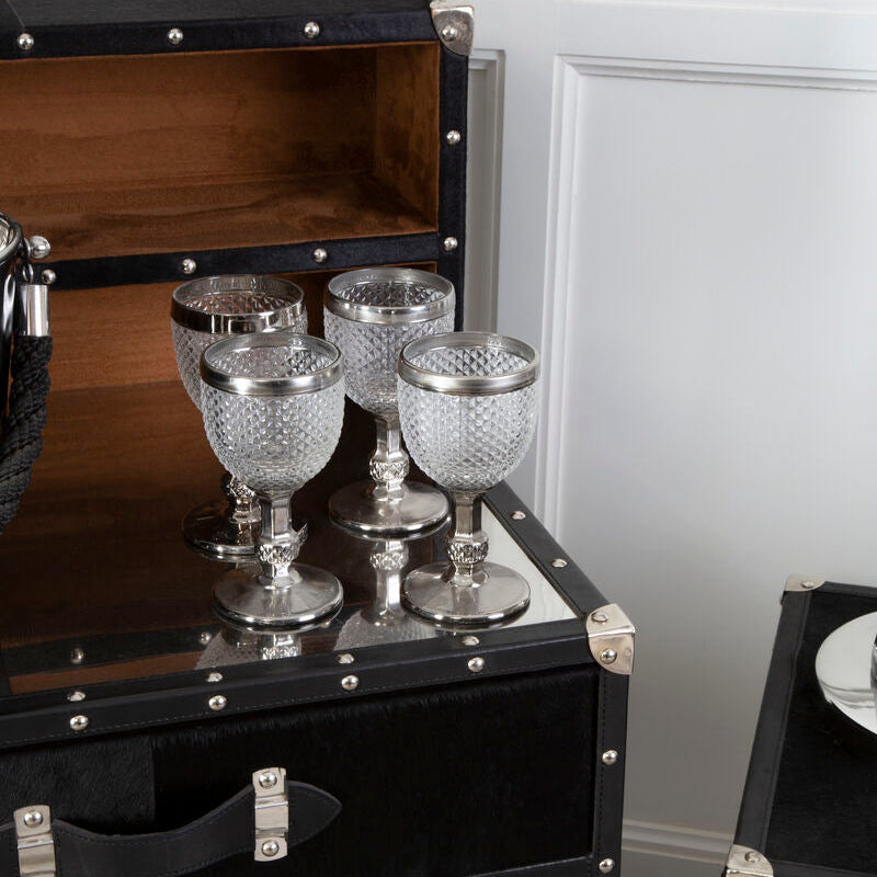 Pyramid Diamond Finish Wine Glass