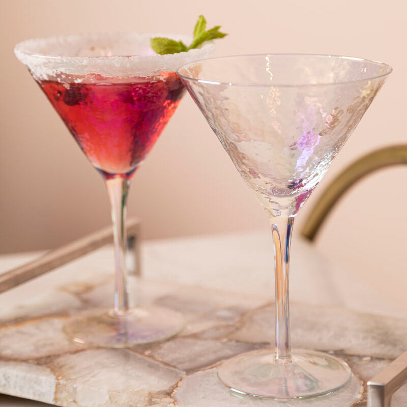 Aurora Set Of 2 Lustre Cocktail Glasses