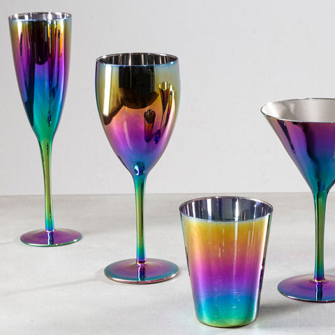 Aurora Set Of 4 Champagne Glasses