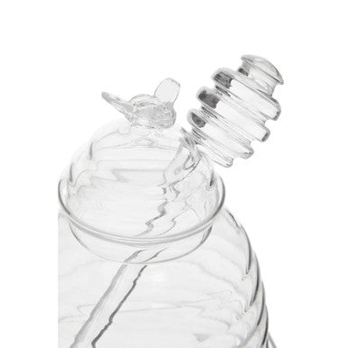Freska Glass Honey Jar With Dipper