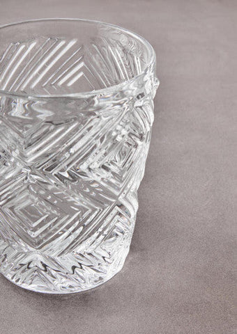 Fleur Set Of Four Clear Glass Tumblers
