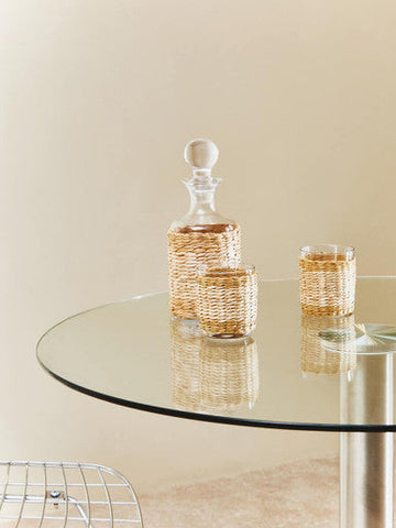 Juno Three Piece Glass And Decanter Set