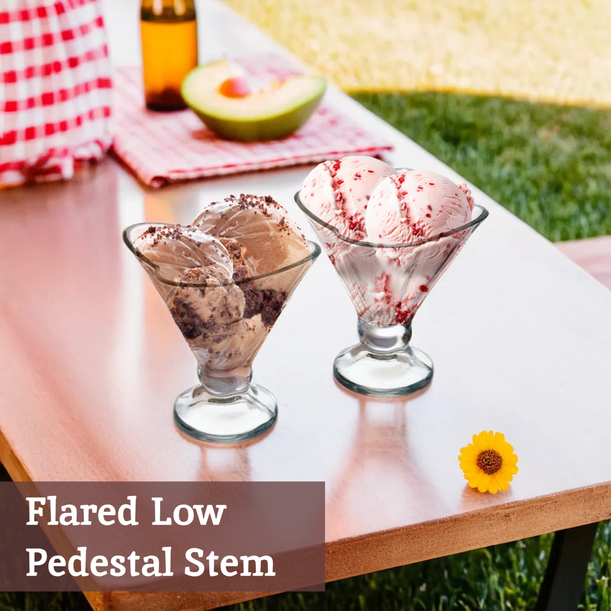 Torta Set Of Four Flora Sundae Dishes