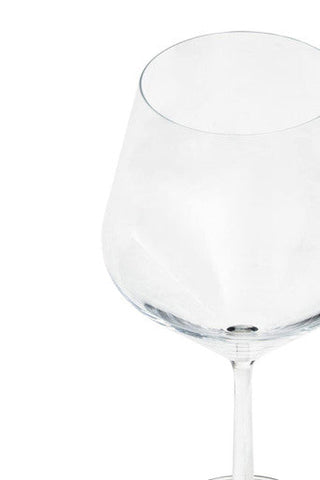 Ada Set Of 2 Crystal Burgundy Glasses