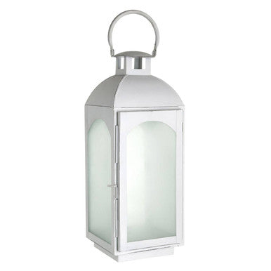 Farol White Wash Small Lantern