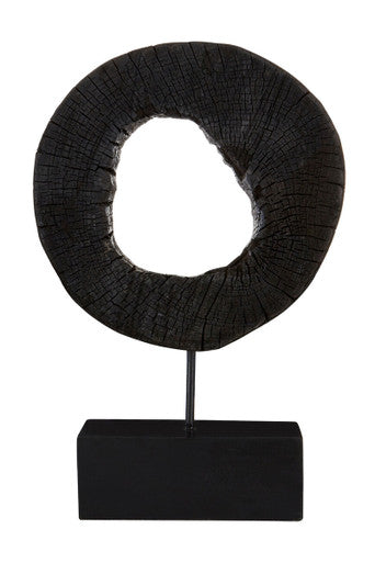 Fidel Small Rustic Mango Wood Sculpture On Stand
