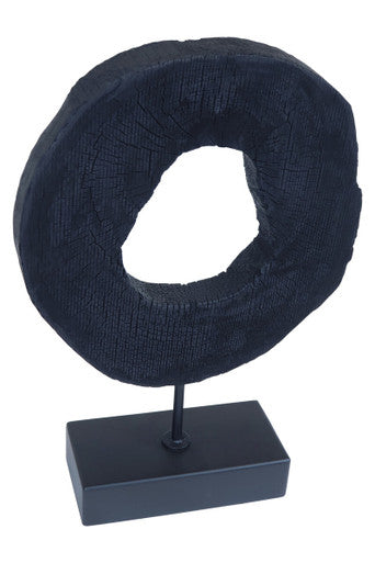 Fidel Small Rustic Mango Wood Sculpture On Stand