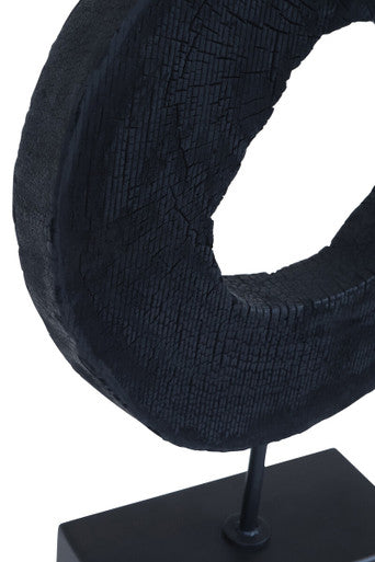 Fidel Small Rustic Mango Wood Sculpture On Stand