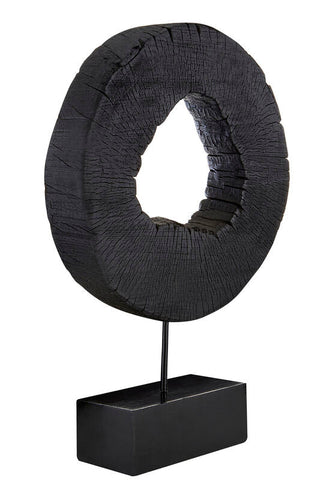 Fidel Large Rustic Mango Wood Sculpture On Stand