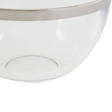 Ida Glass Bowl With Silver Rim