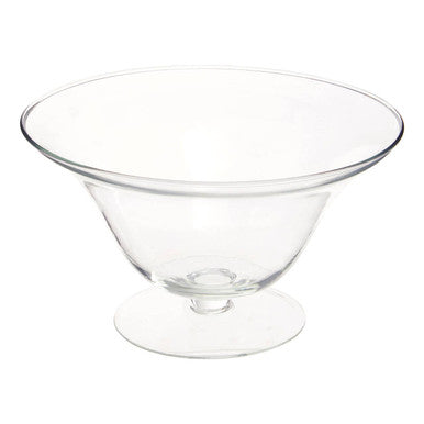 Ambra Clear Glass Fluted Bowl